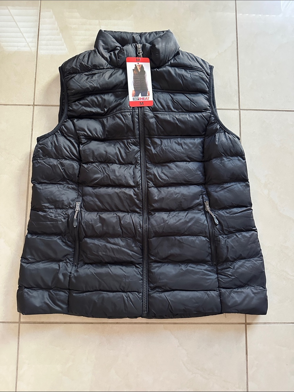 🆕 32 Degrees Black Quilted Packable Puffer Vest
